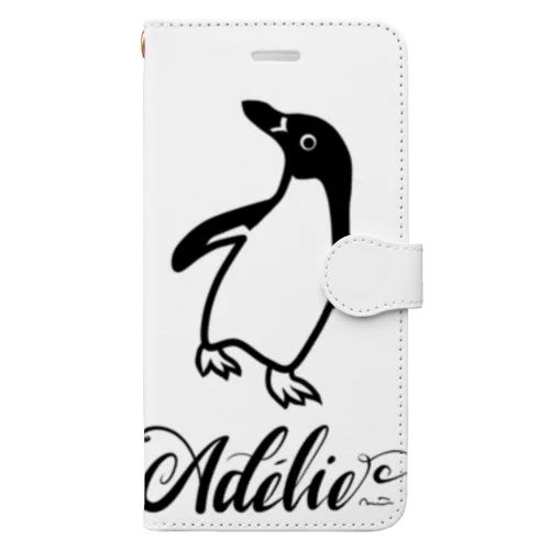 Adélie Penguin (+logo A) 手帳型スマホケース