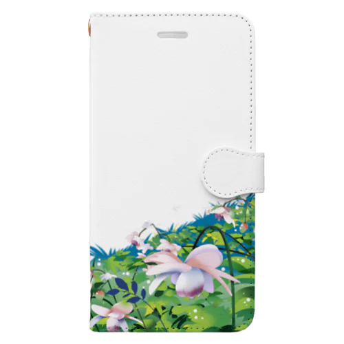 レンゲショウマの花 Book-Style Smartphone Case