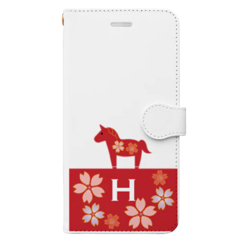 HARUnoSAKURA『H』 Book-Style Smartphone Case