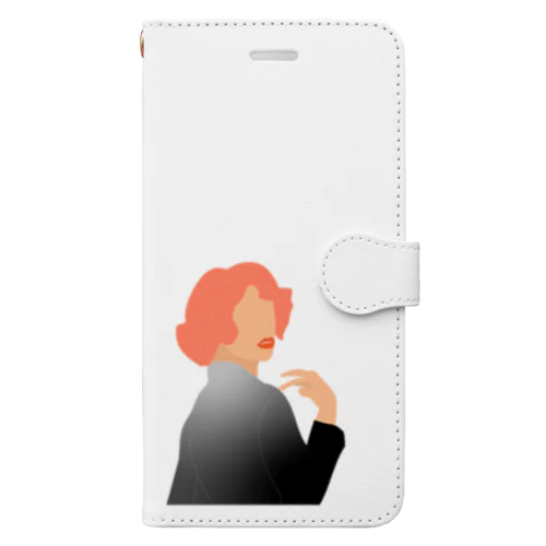 振り返り美人 Book-Style Smartphone Case