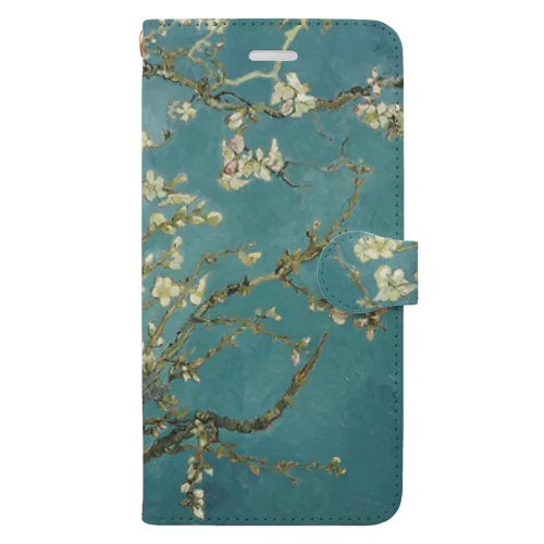 ゴッホ / 花咲くアーモンドの木の枝(1890) Book-Style Smartphone Case