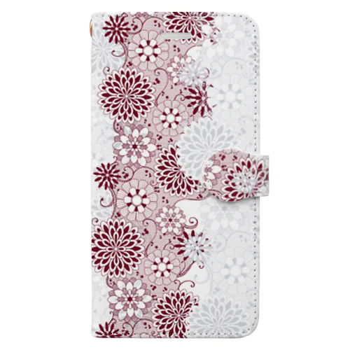 花柄 Book-Style Smartphone Case