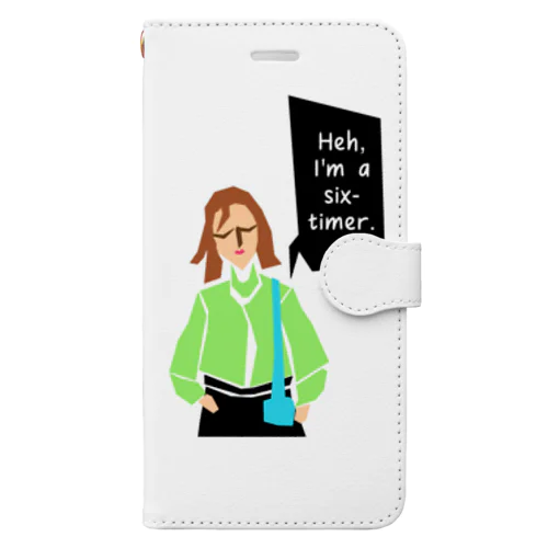 “YABAJO”パート②「Rokumata woman」 Book-Style Smartphone Case