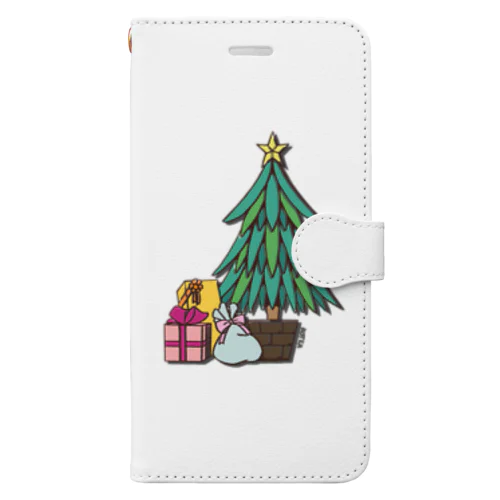 クリスマスツリー Book-Style Smartphone Case