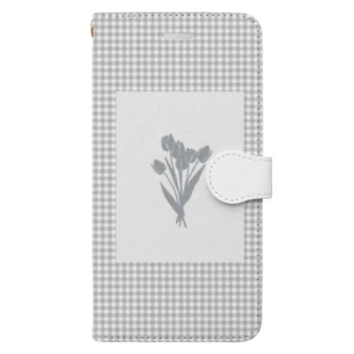 bouquet *ギンガムチェック Book-Style Smartphone Case