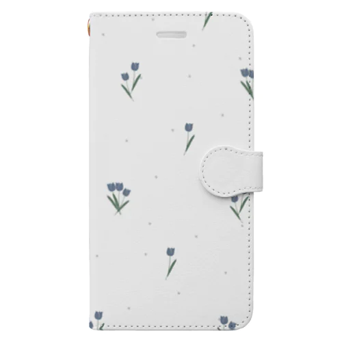 dot *flower pattern Book-Style Smartphone Case