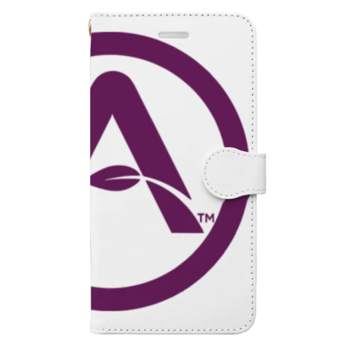 ASILI-LOGO-サークル(マゼンダ)シリーズ Book-Style Smartphone Case