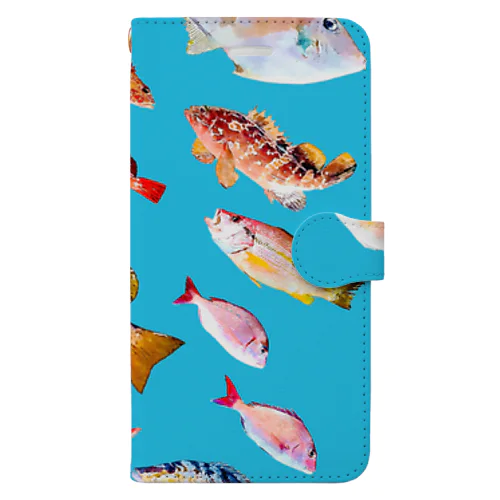海部の魚 Book-Style Smartphone Case