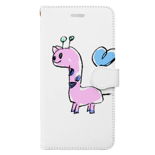 ７歳のキリンさん Book-Style Smartphone Case