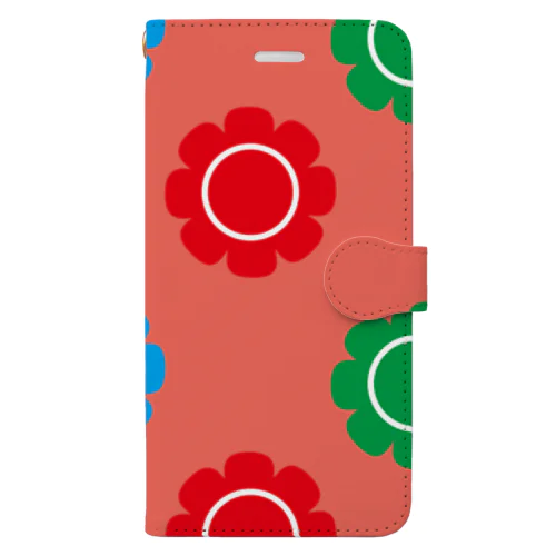 花柄 Book-Style Smartphone Case