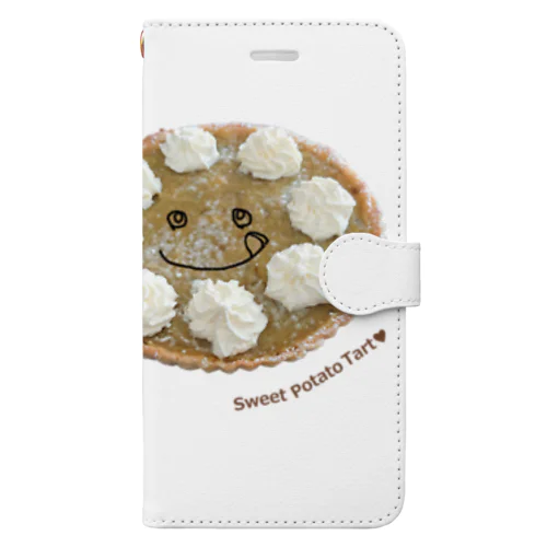 スイートポテトタルト　Sweet Potato Tart Book-Style Smartphone Case