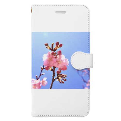 2月の桜 Book-Style Smartphone Case