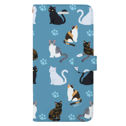 日本猫・ねこ・ネコ Book-Style Smartphone Case