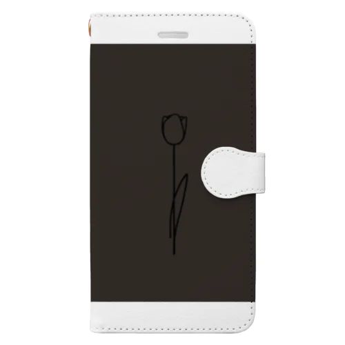  darkcharcoal chocolateBrown Book-Style Smartphone Case