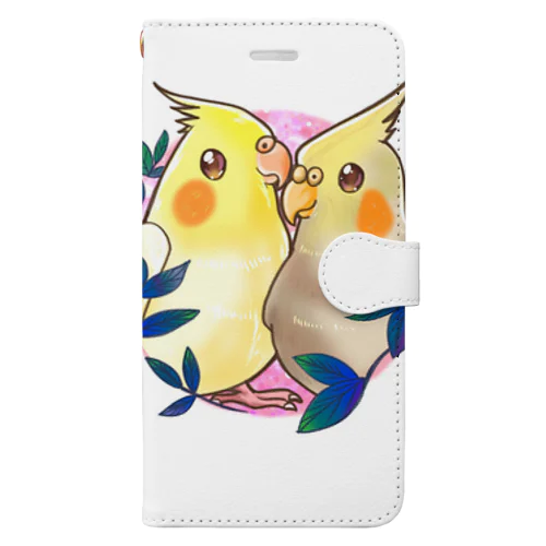 オカメインコちゃん Book-Style Smartphone Case