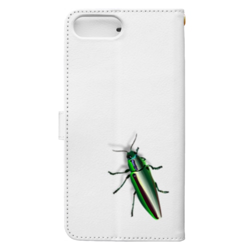 いたずらデザイン(ちょっとタマムシついてますよ) Book-Style Smartphone Case