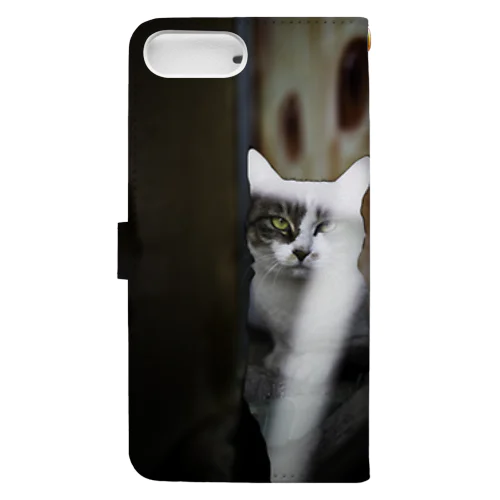 正面からみたねこ Book-Style Smartphone Case