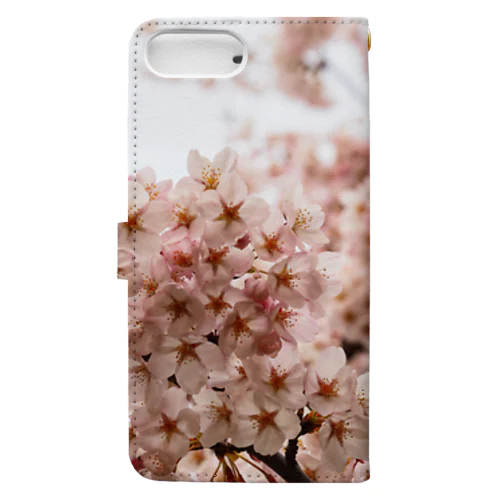 春の訪れ✧̣̥̇満開の桜 手帳型スマホケース