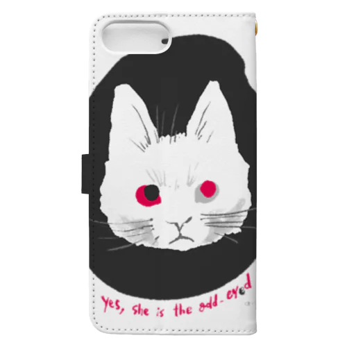 odd-eyed cat Book-Style Smartphone Case