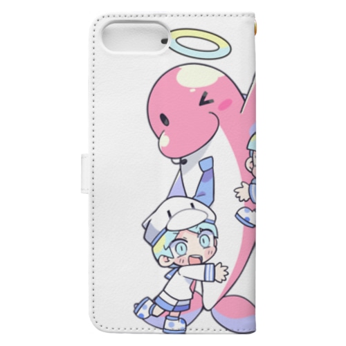 イルカのブッチくん（イラスト：寺田てら） Book-Style Smartphone Case
