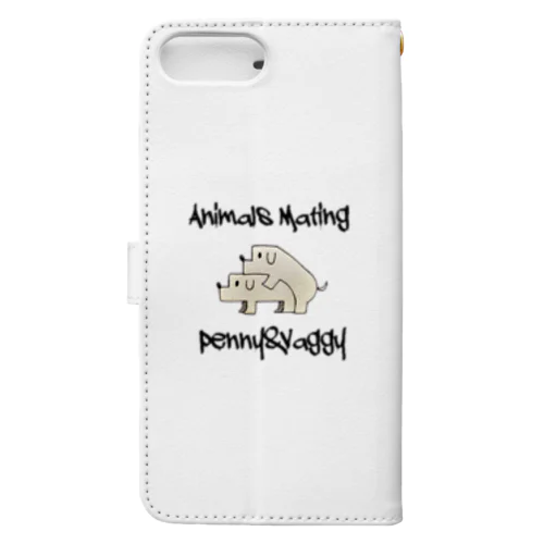 Dogs  Mating(犬の交尾) Book-Style Smartphone Case