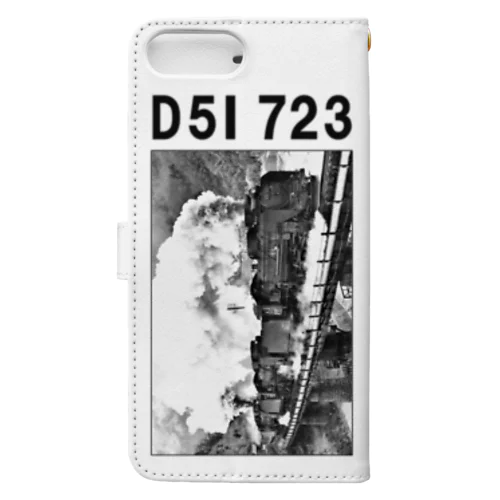 D51723が率いる三重連 第23西川橋梁にて （モノクロフォト） Book-Style Smartphone Case