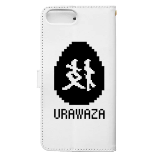 URAWAZA・黒ロゴ Book-Style Smartphone Case