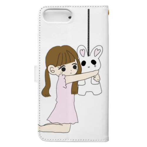 うさぎと女の子 Book-Style Smartphone Case