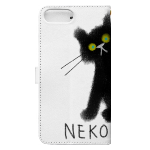 ネコライフ 青い瞳の黒猫 Book-Style Smartphone Case