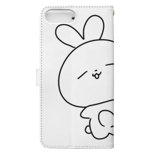 うさぎのみにぽん（のんびり） Book-Style Smartphone Case