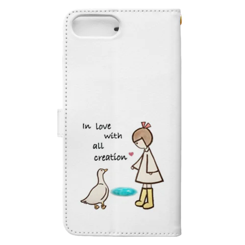 女の子とガチョウちゃん Book-Style Smartphone Case