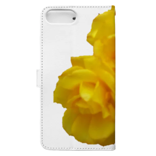 黄色い薔薇の花 Book-Style Smartphone Case