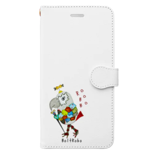  ROBOBO ヨウムのボルトロボ  Book-Style Smartphone Case