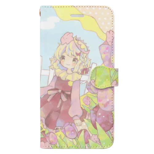 春のマーチ Book-Style Smartphone Case