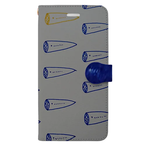 青のヤツメウナギ Book-Style Smartphone Case