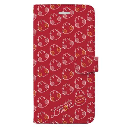 リモーネちゃんシルエット･RED Book-Style Smartphone Case