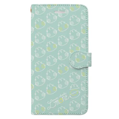 リモーネちゃんシルエット･MINT Book-Style Smartphone Case