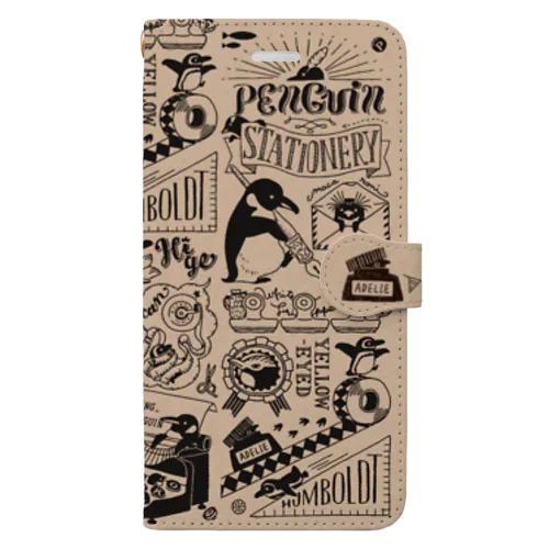 ペンギン×ステーショナリー Book-Style Smartphone Case