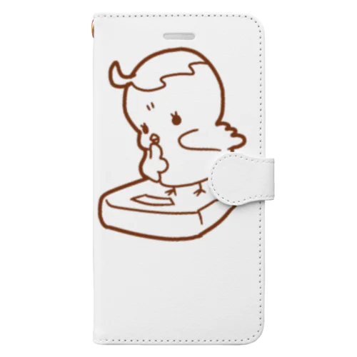 シンプルひよこのひよぴよちゃん Book-Style Smartphone Case