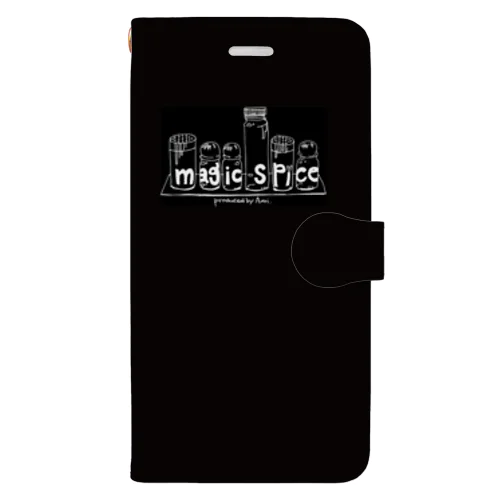 magic spice 手帳型スマホケース　Black Book-Style Smartphone Case