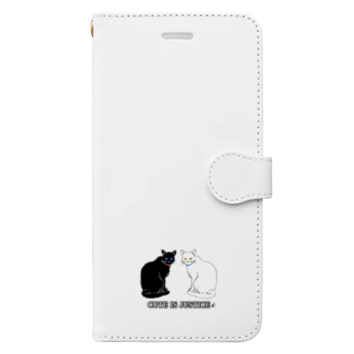 可愛いは正義な猫たち Book-Style Smartphone Case