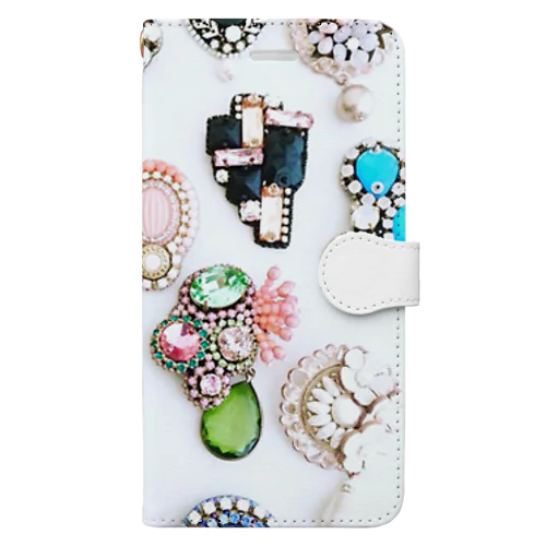 ビジュー Book-Style Smartphone Case