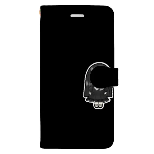 いないいないかえちゃん(黒) Book-Style Smartphone Case