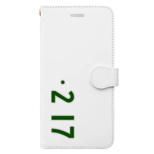 0217_誕生日_記念日_ナンバープレート Book-Style Smartphone Case