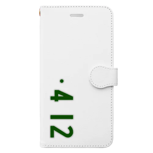 0412_誕生日_記念日_ナンバープレート Book-Style Smartphone Case