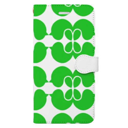 癒しの緑 Book-Style Smartphone Case