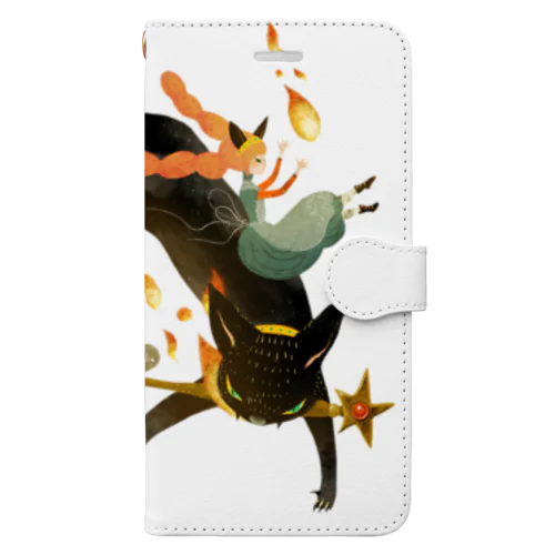 炎の魔法 Book-Style Smartphone Case