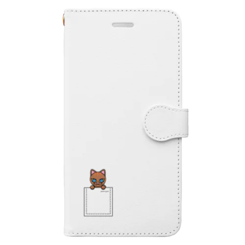 ねこ　pokenyan　ミケにゃん Book-Style Smartphone Case