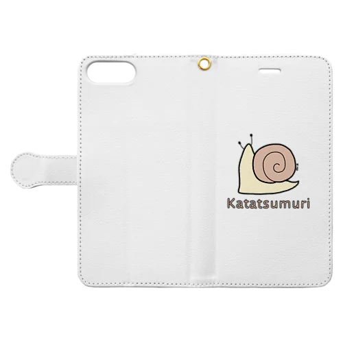 Katatsumuri (カタツムリ) 色デザイン 手帳型スマホケース