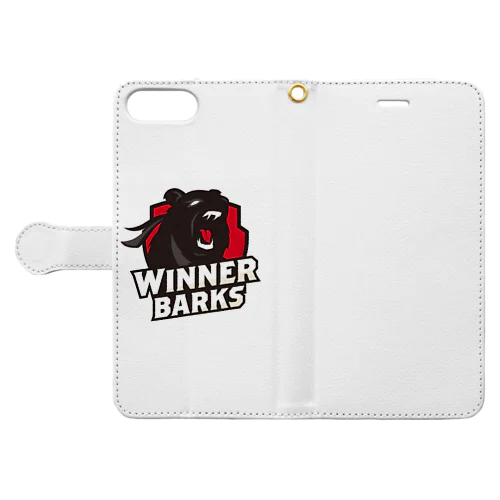 WinnerBarksチームロゴ 手帳型スマホケース